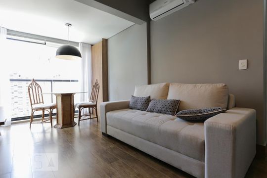 Sala de apartamento à venda com 1 quarto, 35m² em Jardim Paulista, São Paulo