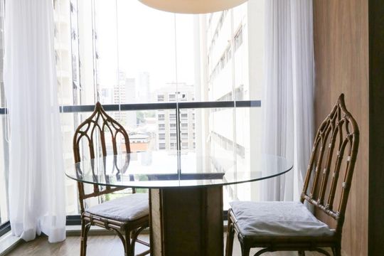 Sala de apartamento à venda com 1 quarto, 35m² em Jardim Paulista, São Paulo