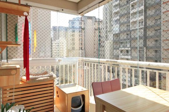 Varanda de apartamento para alugar com 1 quarto, 64m² em Centro, São Paulo