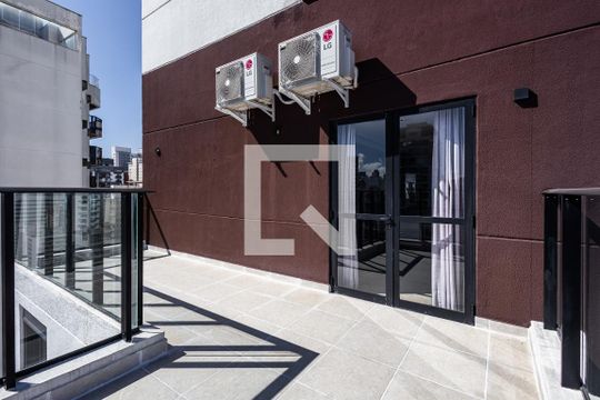 Área comum - Salão de festas de apartamento para alugar com 1 quarto, 27m² em Jardim Paulista, São Paulo