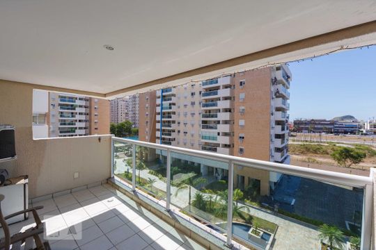 Varanda de apartamento para alugar com 3 quartos, 77m² em Recreio dos Bandeirantes, Rio de Janeiro