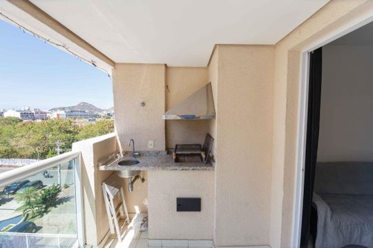 Varanda de apartamento para alugar com 3 quartos, 77m² em Recreio dos Bandeirantes, Rio de Janeiro