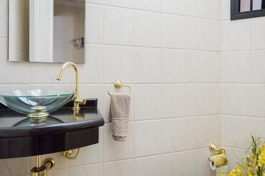 lavabo de apartamento à venda com 3 quartos, 130m² em Vila Gomes Cardim, São Paulo