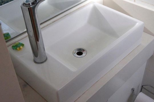 Banheiro da Suíte de apartamento à venda com 1 quarto, 48m² em Bela Vista, São Paulo