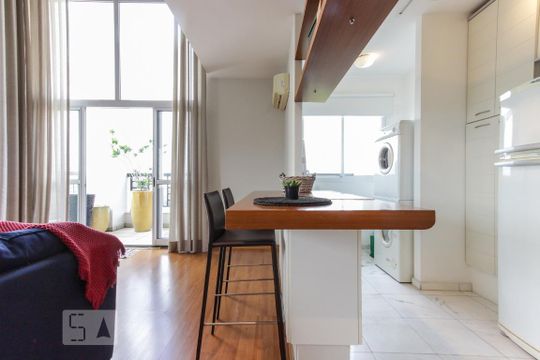 sala de apartamento para alugar com 1 quarto, 104m² em Parque do Morumbi, São Paulo