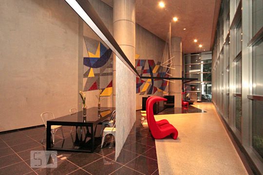 Hall Social de kitnet/studio para alugar com 1 quarto, 28m² em República, São Paulo