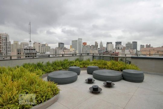 Área Comum de kitnet/studio para alugar com 1 quarto, 28m² em República, São Paulo