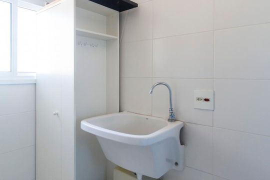 Área de serviço de apartamento à venda com 1 quarto, 53m² em Jardim Brasil (zona Sul), São Paulo