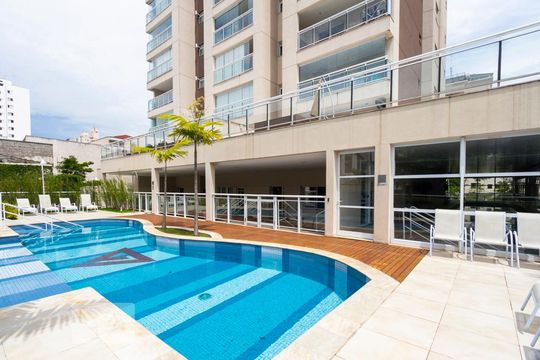 Piscina de apartamento à venda com 1 quarto, 53m² em Jardim Brasil (zona Sul), São Paulo