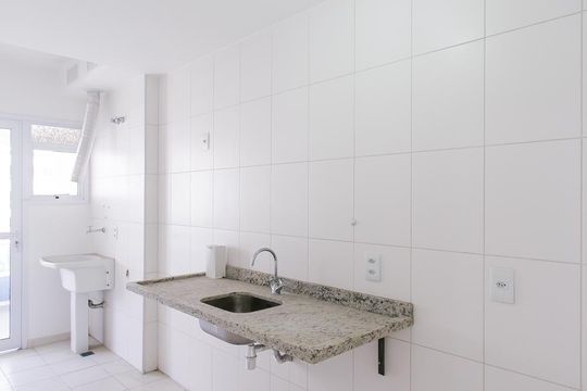 Cozinha de apartamento à venda com 3 quartos, 91m² em Recreio dos Bandeirantes, Rio de Janeiro