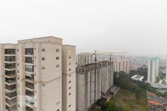 Vista varanda gourmet de apartamento à venda com 3 quartos, 106m² em Jardim Flor da Montanha, Guarulhos