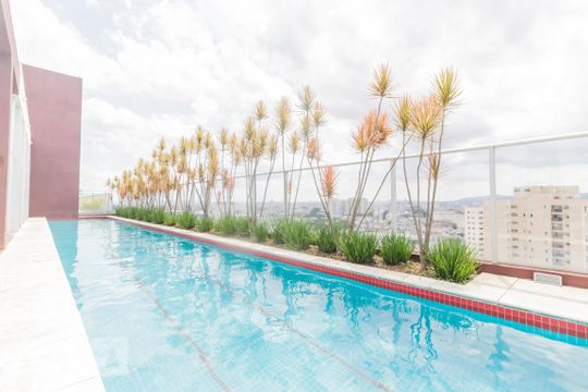 Piscina de kitnet/studio para alugar com 1 quarto, 36m² em Vila Augusta, Guarulhos