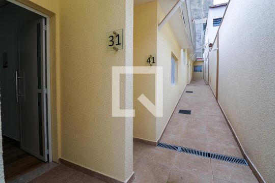 Área Externa de kitnet/studio para alugar com 1 quarto, 33m² em Cerâmica, São Caetano do Sul