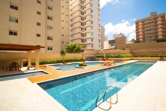 Área comum - Piscina de apartamento para alugar com 1 quarto, 48m² em Cambuí, Campinas