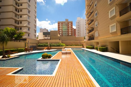 Área comum - Piscina de apartamento para alugar com 1 quarto, 48m² em Cambuí, Campinas