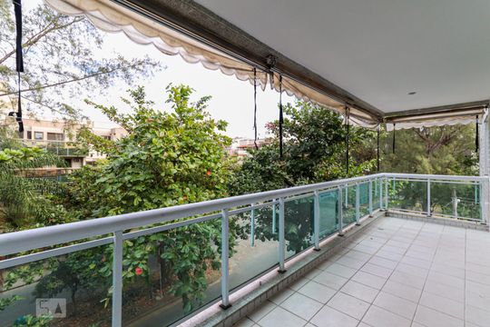 Varanda da Sala de apartamento para alugar com 4 quartos, 200m² em Recreio dos Bandeirantes, Rio de Janeiro