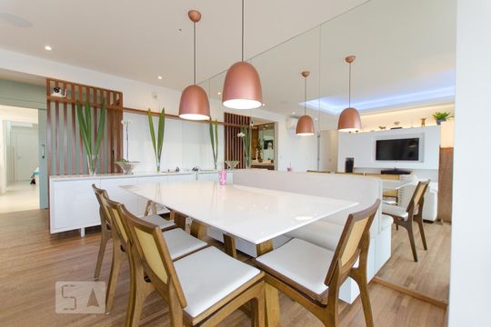 Sala de apartamento para alugar com 3 quartos, 121m² em Alphaville Conde Ii, Barueri
