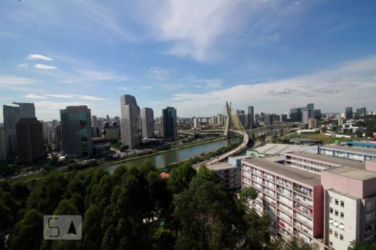 Vista da varanda de apartamento para alugar com 1 quarto, 35m² em Real Parque, São Paulo