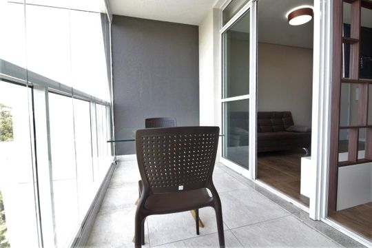 Varanda de apartamento para alugar com 1 quarto, 35m² em Real Parque, São Paulo