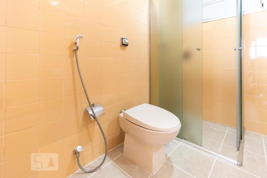 Banheiro Social - Detalhe de apartamento à venda com 2 quartos, 80m² em Vila Romana, São Paulo
