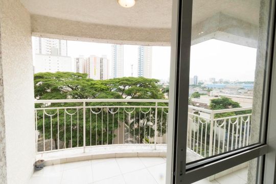 Varanda de apartamento à venda com 2 quartos, 85m² em Vila Valparaíso, Santo André