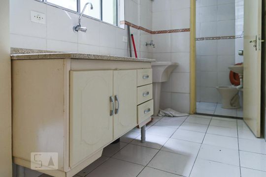 Cozinha de kitnet/studio para alugar com 1 quarto, 18m² em Campos Elíseos, São Paulo