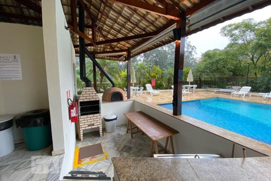Área comum - Churrasqueira de apartamento à venda com 1 quarto, 64m² em Paraíso do Morumbi, São Paulo