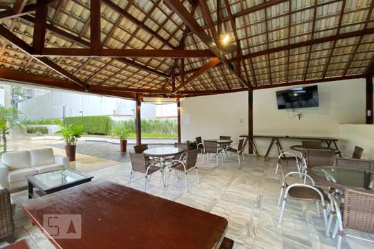 Área comum - Churrasqueira de apartamento à venda com 1 quarto, 64m² em Paraíso do Morumbi, São Paulo