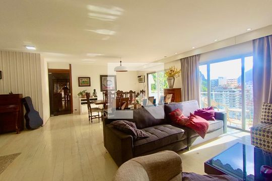 Sala de apartamento para alugar com 4 quartos, 280m² em Lagoa, Rio de Janeiro