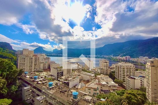 Sala vista de apartamento para alugar com 4 quartos, 280m² em Lagoa, Rio de Janeiro