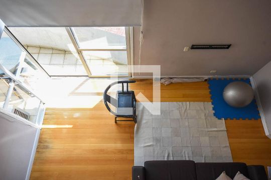 Vista para sala de apartamento à venda com 1 quarto, 68m² em Vila Andrade, São Paulo