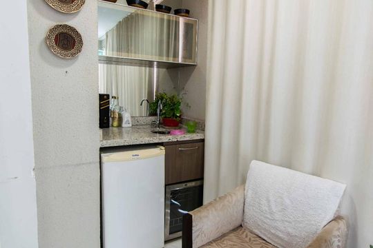 Espaço Gourmet na Sala de apartamento à venda com 2 quartos, 70m² em Norte (águas Claras), Brasília