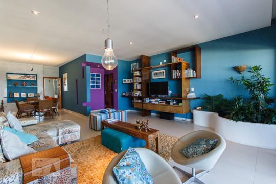 Sala de apartamento à venda com 3 quartos, 198m² em Barra da Tijuca, Rio de Janeiro