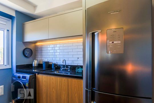 Área de Serviço de apartamento para alugar com 1 quarto, 38m² em Pinheiros, São Paulo