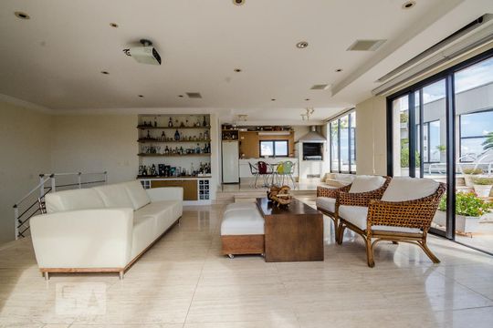 Sala Piso Superior de apartamento à venda com 4 quartos, 319m² em Campo Belo, São Paulo