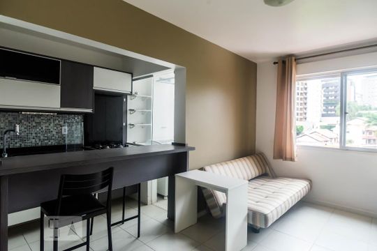 Sala de apartamento à venda com 1 quarto, 49m² em Boa Vista, Porto Alegre