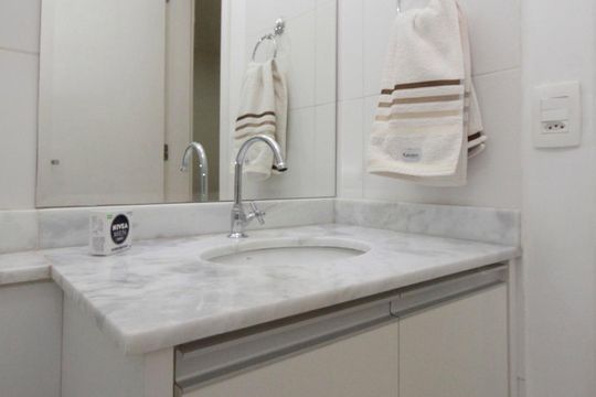 Banheiro de kitnet/studio à venda com 1 quarto, 26m² em Consolação, São Paulo