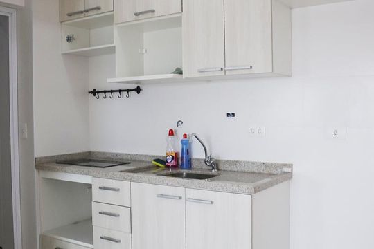 Cozinha de kitnet/studio para alugar com 1 quarto, 40m² em Vila Buarque, São Paulo
