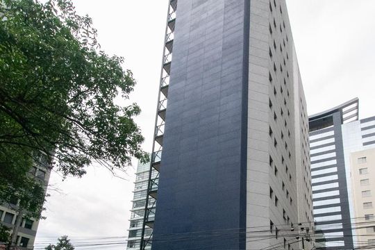 Fachada de apartamento para alugar com 1 quarto, 47m² em Vila Olímpia, São Paulo