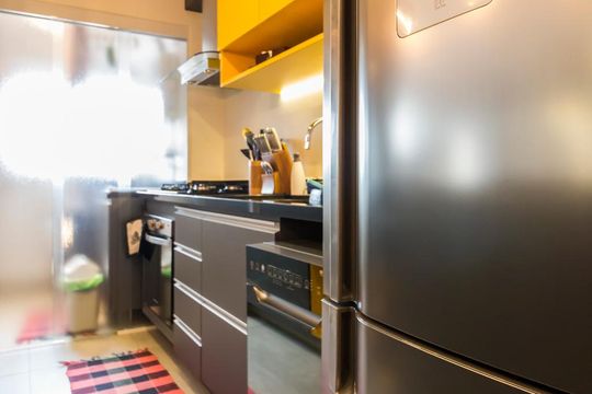 Cozinha de apartamento à venda com 1 quarto, 77m² em Alto de Pinheiros, São Paulo