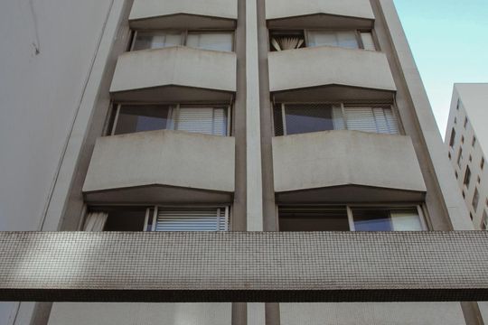 Fachada do Condomínio de apartamento à venda com 2 quartos, 58m² em Santa Cecília, São Paulo