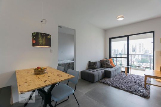 Sala de apartamento à venda com 1 quarto, 49m² em Vila Mariana, São Paulo