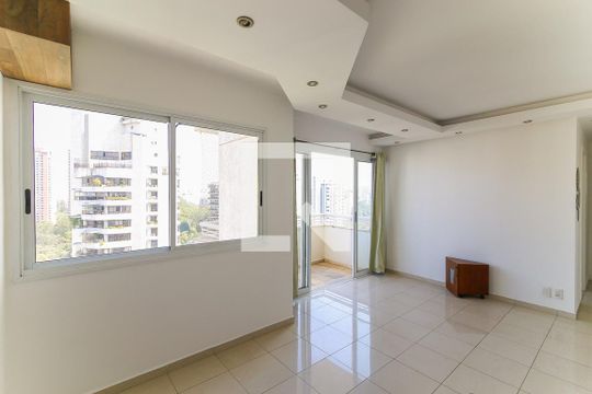 Sala de apartamento para alugar com 2 quartos, 70m² em Paraíso do Morumbi, São Paulo