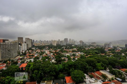 Vista de kitnet/studio para alugar com 1 quarto, 46m² em Pinheiros, São Paulo