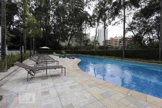 piscina de apartamento para alugar com 1 quarto, 49m² em Vila Andrade, São Paulo