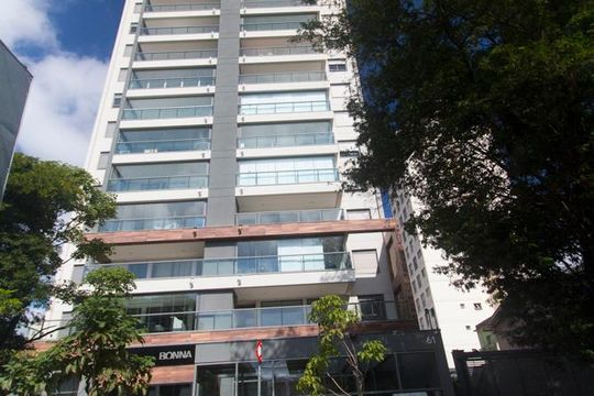 Fachada de apartamento à venda com 2 quartos, 68m² em Mirandópolis, São Paulo