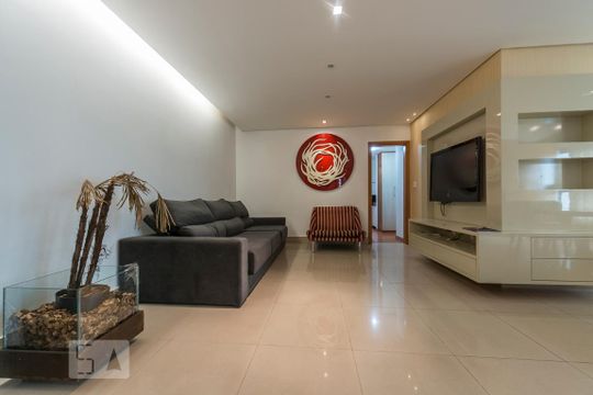 SALA de apartamento para alugar com 3 quartos, 134m² em Vila da Serra, Nova Lima