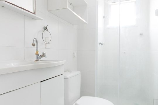 Banheiro  de apartamento à venda com 2 quartos, 45m² em Jardim Maria Estela, São Paulo