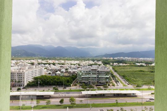Vista da suíte de apartamento para alugar com 2 quartos, 100m² em Recreio dos Bandeirantes, Rio de Janeiro