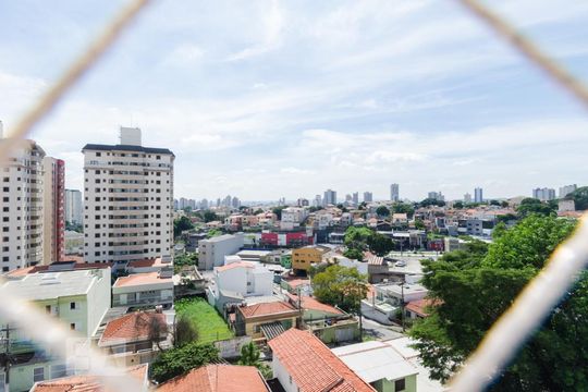 Vista da Varanda da Sala e Home Office de apartamento para alugar com 2 quartos, 93m² em Vila Gilda, Santo André